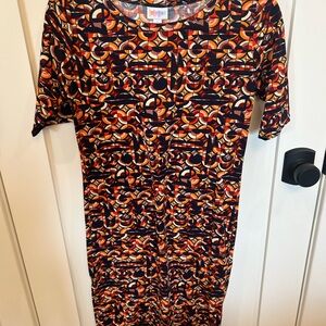 Geometric Midi Dress Size Small (NWOT)